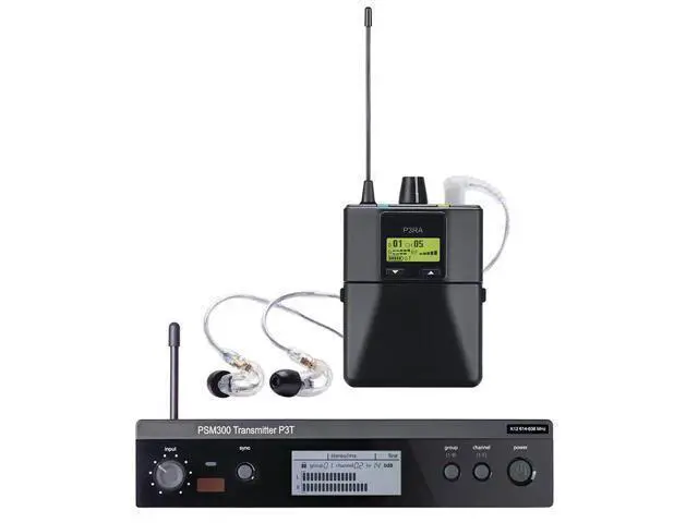 Alt view image 2 of 6 - Stereo wireless monitoring ear-return system. Wireless ear-return audio equipment for singers, actors and bands. PM300PSM60 Purse