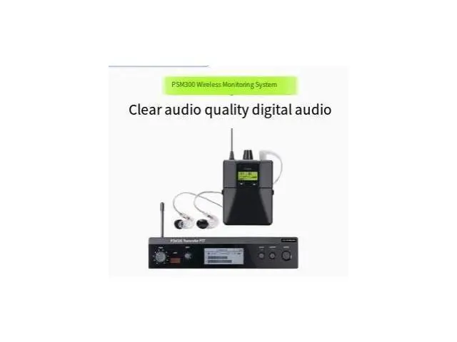 Alt view image 6 of 6 - Stereo wireless monitoring ear-return system. Wireless ear-return audio equipment for singers, actors and bands. PM300PSM60 Purse