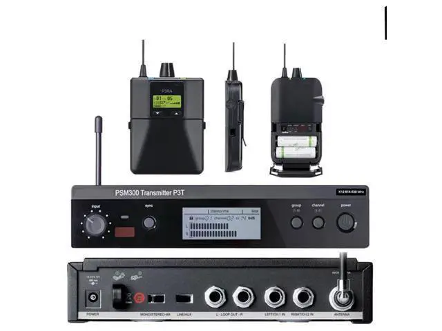 Alt view image 3 of 6 - Stereo wireless monitoring ear-return system. Wireless ear-return audio equipment for singers, actors and bands. PM300PSM60 Purse