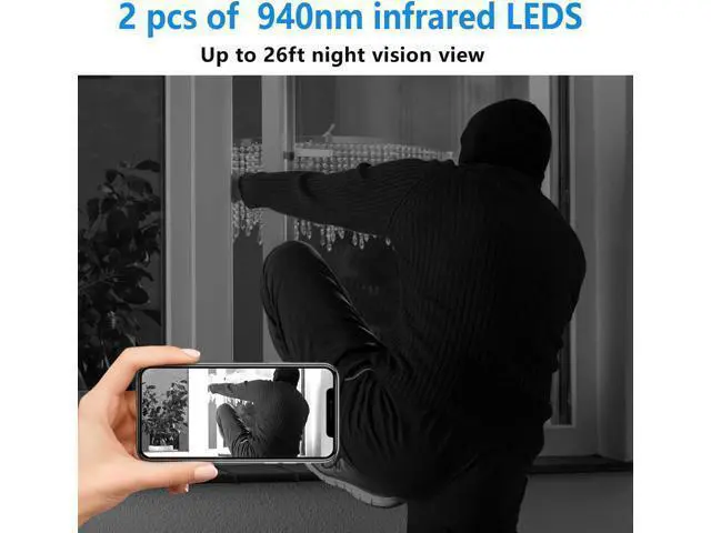 Alt view image 5 of 7 - Smallest Spy Camera,Wireless Camera Detector,HD1080P Wireless Wif Camera, Mini Video Surveillance,Baby Monitor Camera with Night Vision,Motion Detection,Cloud Storage for Security with iOS AndroidAPP