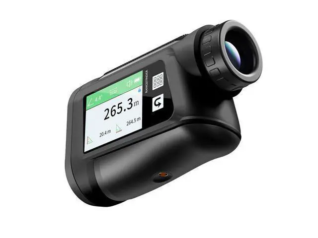 Alt view image 2 of 7 - 600m charging touchscreen golf laser rangefinder telescope voice-activated height measurement and angle measurement white