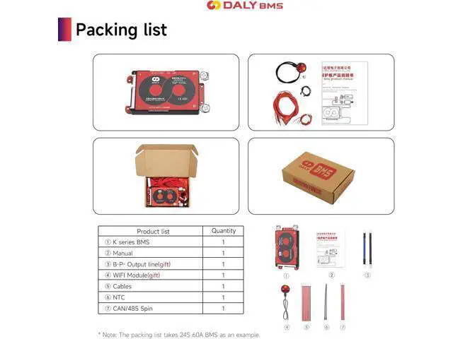 Alt view image 5 of 7 - DALY Smart 4S BMS 12V 40A con módulo WiFi y placa de protección de comunicación CAN 485 para batería de litio de iones de litio (iones de litio 4S 12V, 40A)