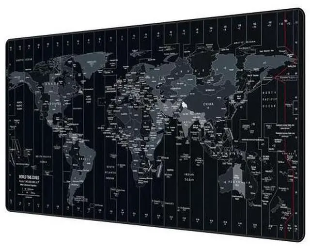 Main image of Large Gaming Mouse Pad Extended Desk Mat XXL Mousepad with Non-Slip Keyboard Pad for Office Laptop, Computer and PC - 35.4 x 15.7 inches World Map
