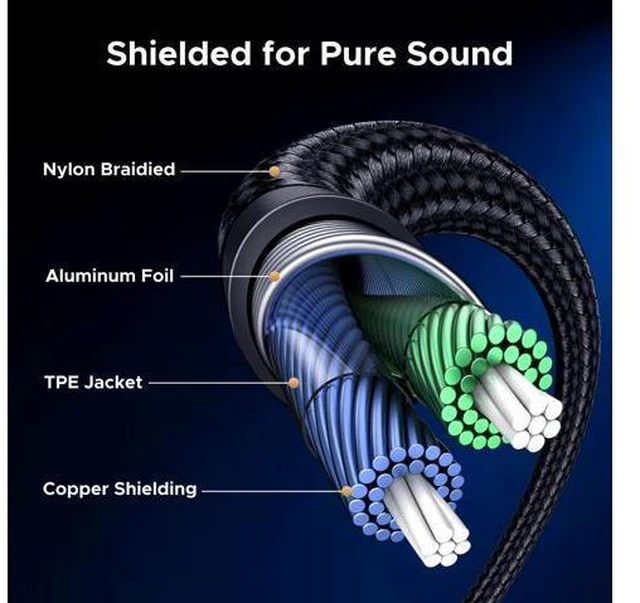 Alt view image 7 of 7 - USB C to Aux Type C to 3.5mm Audio Adapter Hi-Res 32bit/384KHz Stereo Cord Headphone Male Car Auxiliary Cable Compatible with iPhone 17 16 15 Pro Max, Galaxy S25 S24 Ultra iPad Pixel 10, 3.3FT
