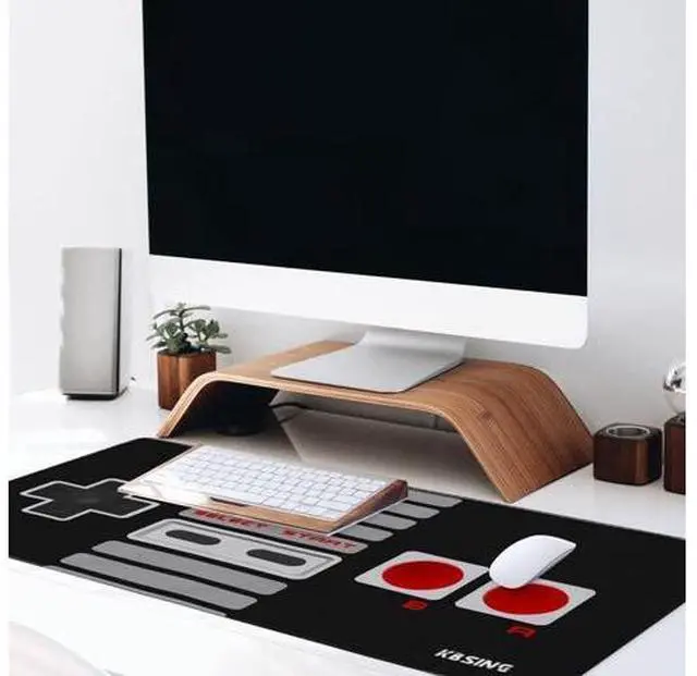 Alt view image 4 of 5 - Gaming Mouse Pad - Extended Keyboard Mouse Pad Mat, Large PC Laptop Game Mouse Mat Huge Desk Pad with Stitched Edges, Anti-Slip Rubber Base Mousepad, 35.5"x15.4"x0.1" (MPX-02)