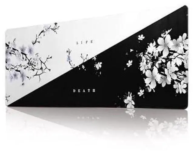Main image of Big Mouse Pad Large Mousepad Gaming Desk Pad Desk Mat Office Decor Accessories (Cherry Blossom in Ink)