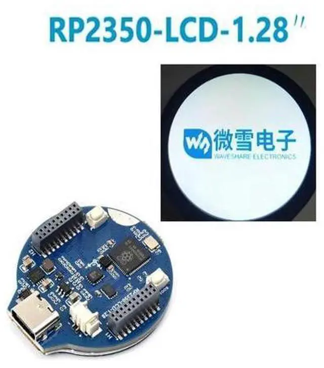 Alt view image 4 of 6 - RP2350 Development Board 1.28inch Round LCD IPS 240×240 Pixels 65K Color Waveshare RP2350-LCD-1.28
