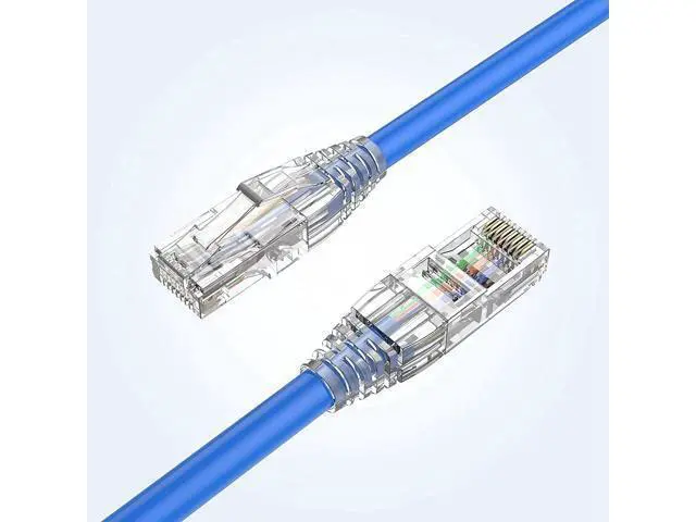 Alt view image 5 of 6 - CableCreation RJ45 Connectors, 100-Pack Cat6 Connector, Cat6/Cat5 8P8C Modular Plug Ends with Relief Boots for Solid Wire and Standard Cable, Transparent