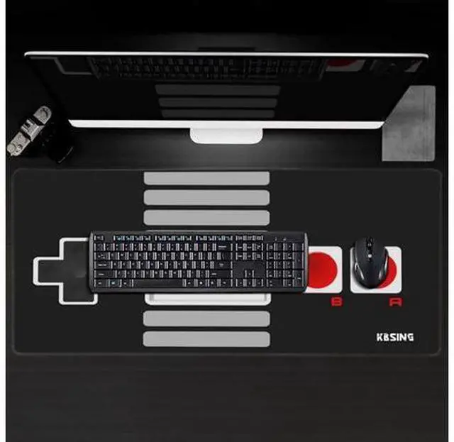 Alt view image 2 of 5 - Gaming Mouse Pad - Extended Keyboard Mouse Pad Mat, Large PC Laptop Game Mouse Mat Huge Desk Pad with Stitched Edges, Anti-Slip Rubber Base Mousepad, 35.5"x15.4"x0.1" (MPX-02)