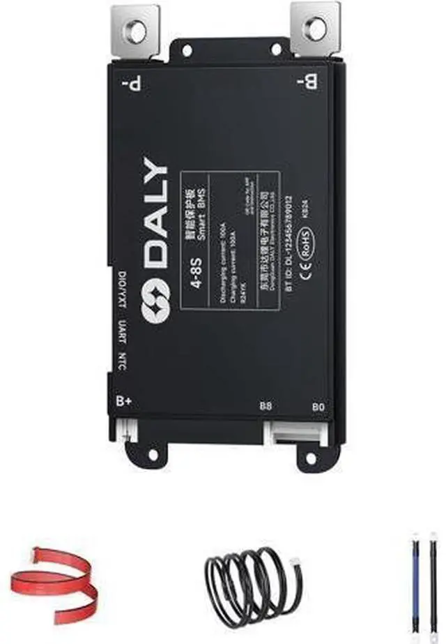 Main image of DALY BMS 100A 4S-8S 12V-24V - Protección de Batería de Litio con Monitoreo Bluetooth Inteligente Integrado LiFePO4 Li-ion LTO para Bicicletas Eléctricas y Scooters