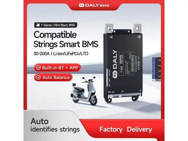 Alt view image 4 of 7 - DALY BMS 100A 4S-8S 12V-24V - Protección de Batería de Litio con Monitoreo Bluetooth Inteligente Integrado LiFePO4 Li-ion LTO para Bicicletas Eléctricas y Scooters