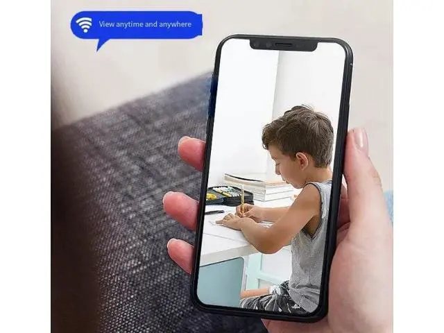Alt view image 3 of 4 - Camera, home-use mobile phone remote wireless WiFi high-definition plug-free indoor intelligent video recording and photography head monitor, 256G memory, 4K ultra-clear WiFi remote human body sensing