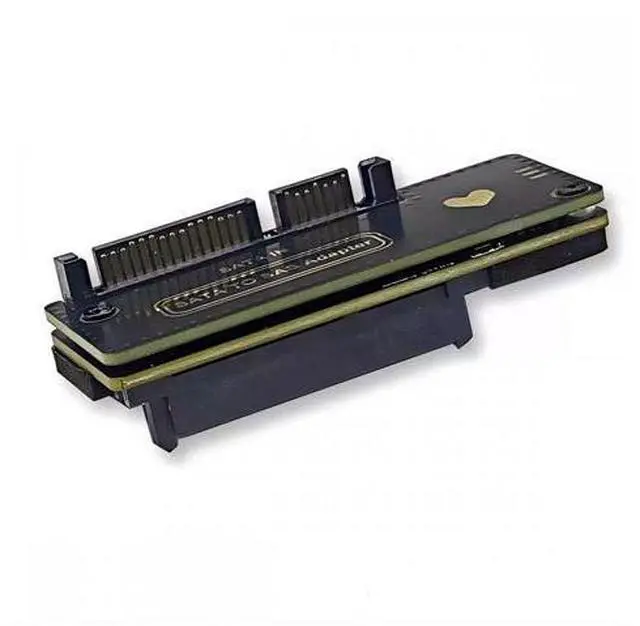 Alt view image 2 of 7 - CY SFF-8482 SAS 29Pin to 7+15 22Pin SATA Hard Disk Drive Raid Adapter with Chipset and Power Port