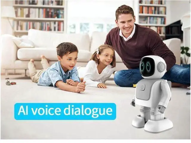 Alt view image 2 of 6 - Smart AI bluetooth Interaction Robot Toy Creative Gift Dancing Robot Speaker Smart Speaker Programming Robot