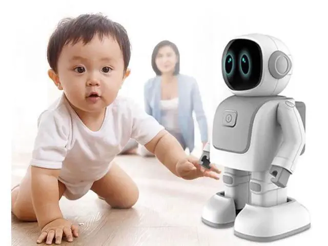 Alt view image 5 of 6 - Smart AI bluetooth Interaction Robot Toy Creative Gift Dancing Robot Speaker Smart Speaker Programming Robot