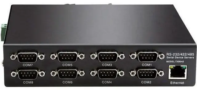 Main image of 8 Ports RS232 RS485 RS422 to Ethernet TCP/IP Converter Multiple Serial Device Server Switch Modbus Gateway