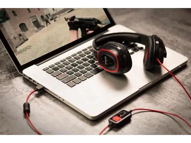 Alt view image 6 of 6 - Edifier G20 Professional Gaming Headset with Boom Microphone Virtual Surround Sound Inline Mute and Volume Controls USB for Laptops and Gaming Computers PCs