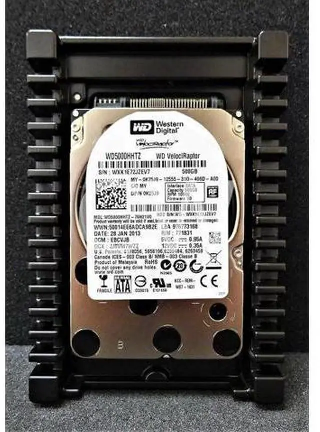Main image of WD5000HHTZ Wester/n Digital VELOCIRAPTOR 500GB 10K 6G/s 64MB 3.5" SATA Hard Drive
