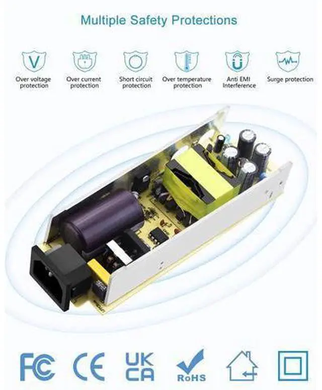 Alt view image 4 of 7 - AC to DC Converter 110V to 12V 10A 120W Power Supply Car Cigarette Lighter Adapter to Wall Plug AC to DC Adapter for Car Vacuum Cleaner Inflator Refrigerator Cooler and Other Car Devices