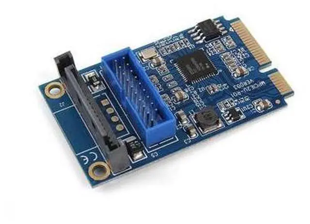 Alt view image 3 of 6 - MINI PCI-E to USB3.0 Adapter Card Mini PCIE to 20Pin/19Pin Expansion Card