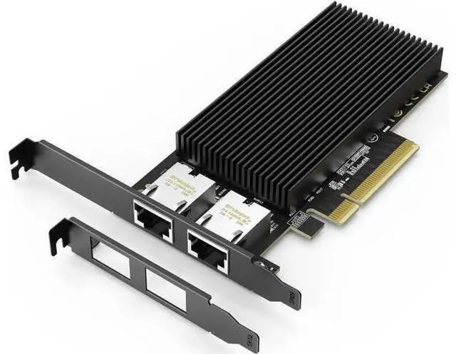 Main image of 10G Dual RJ45 Port PCI-E Network Card, with X540 Controller, Gigaplus X540-T2 10Gb Ethernet Adapter with 2 * 10Gbe NIC, Support Windows/Linux/ESX Servers
