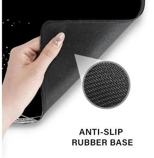 Alt view image 5 of 5 - Desk Pad and Keyboard Wrist Rest, Large Mouse Pad + Keyboard Pad+Mouse Wrist Support, Non-Slip Desk Mat Protector for Office, Home 31.511.8 Inches Wave