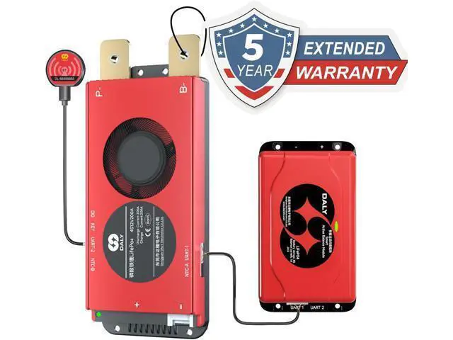 Alt view image 3 of 7 - DALY BMS 12V 4S 200A Balance 1A de celda activa BMS de equilibrio con módulo Bluetooth para batería LiFePO4 de 12 V, paquete de baterías RV Campers Boating Overlanding Home Energy