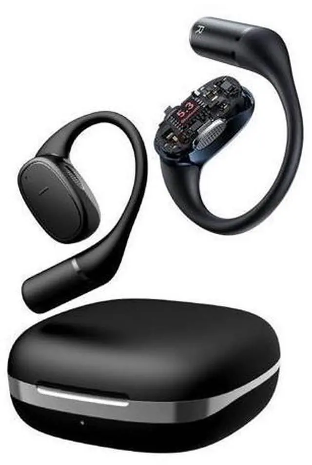 Main image of Luisport Open Ear Headphones Open Ear Earbuds Over The Ear Headphones Wireless Blutooth Headphones Clip On Headphones Earbuds Running Headphones Workout Headphones (V49-Black)