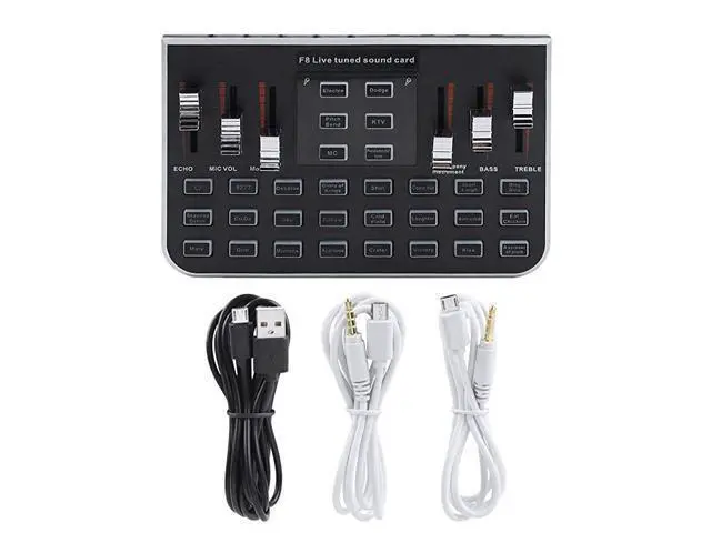 Alt view image 7 of 7 - External Sound Card,USB Live Sound Card,with 4 Modes,23 Special Effects,3D Surround Sound Card Voice Converter Device,Suitable for Mobile Phone Live Microphone Karaoke,Etc.