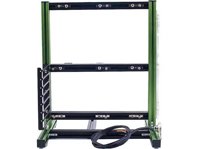 Alt view image 4 of 6 - DIY Computer Motherboard Case Rack, Motherboard Chassis Set, Creative Personality ATX/M-ATX/ITX Open Air Frame Chassis Bracket, Vertical Overclocking Open Aluminum Frame Chassis Rack,Water-Cooled