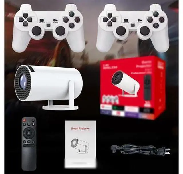 Alt view image 2 of 7 - Cinemaster Pro - 4k Smart Movie Projector, Lunoosh Projector, M300 Max Game Projector, M300 Max Video Game Projector, M300 Max Lcd Projector Retro Game, P30 Max Projector and Game