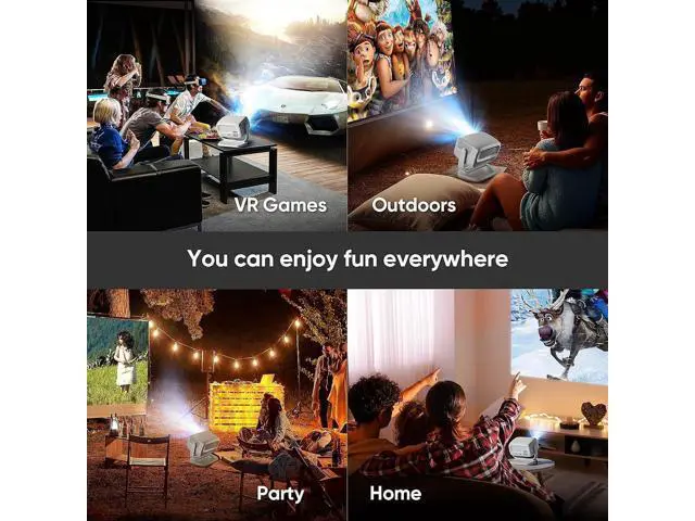 Alt view image 7 of 7 - Projector auto focus projector projector with wifi and bluetooth Portable projector projector with speaker mini projector HDMI USB Compatible with TV Stick Xbox Laptop for Indoor, Outdoor