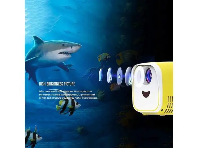 Alt view image 4 of 7 - LJJSMG Projectors Movie Projector Portable Projector Children's Mini Home Projector,Entertainment Toy Projector,Portable Projector,Indoor Projector,Best Gift for Children