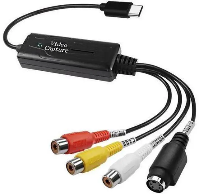 Main image of RCA AV to USB C Converter - 1 Channel AV NTSC PAL Video S Video/Composite to USB Converter for Mobile Phone/PC