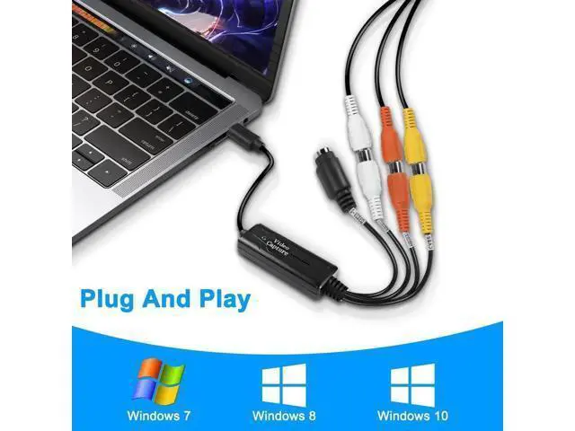 Alt view image 2 of 7 - RCA AV to USB C Converter - 1 Channel AV NTSC PAL Video S Video/Composite to USB Converter for Mobile Phone/PC