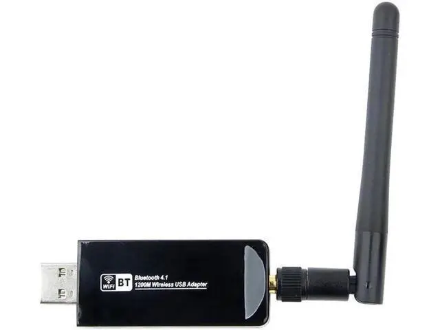 Alt view image 5 of 5 - 2IN1 Dual Band 1200Mbps Bluetooth 4.1 Wireless USB 3.0 Wifi Adapter 2.4G/5Ghz Realtek RTL8822BU Network Card Dongle w/Antenna