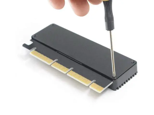 Alt view image 3 of 6 - NVME Adapter with Heat Sink, M.2 SSD Key M to PCI Express x4/x8/x16 Converter Expansion Card, Support 2230 2242 2260 2280, Compatible for Windows XP 7 8 10