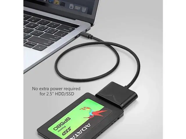 Alt view image 7 of 7 - SATA to USB 3.0&Type-C, SATA III Hard Drive Adapter Converter for 3.5/2.5 Inch HDD/SSD with 12V/2A Power Adapter , USB 3.0 Adapter, Type-C Cable (FXHU.00111FX01002)