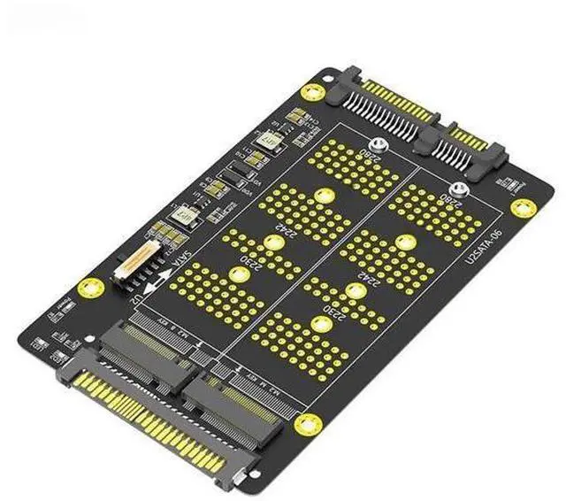 Main image of FOR M2 SSD Adapter M.2 NVME M Key to U.2 SFF-8639 M.2 SATA B Key to SATA2.0 2.5" Converter Board Supports 2230 2242 2260 2280 M2 SSD