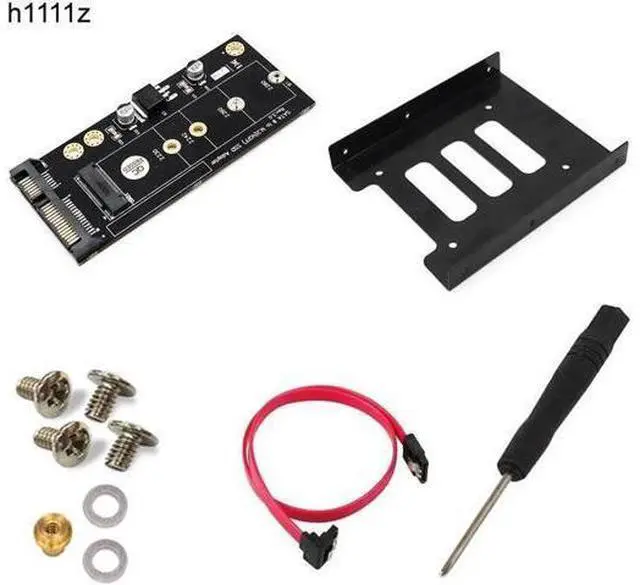 Main image of M2 to SATA Adapter M.2 NGFF SATA SSD Raiser Expansion Card for 2230 2242 2260 2280mm M.2 Solid State Disk with 3.5" Bracket Tray