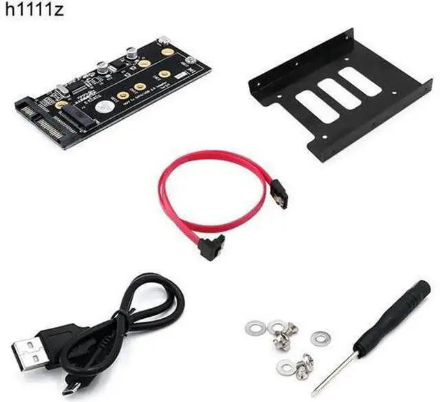 Main image of M.2 to USB SATA Adapter SATA-Bus NGFF M.2 KEY B to SATA 2.5 with USB 2.0 and 3.5 HDD Bracket Adapter Raiser for 2230-2280 M2 SSD