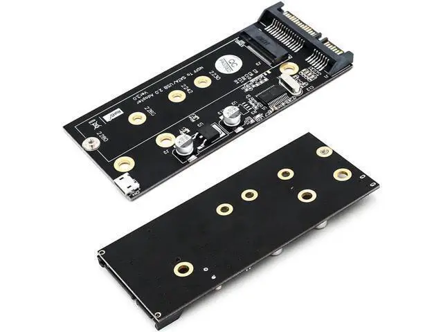 Alt view image 4 of 6 - M.2 to USB SATA Adapter SATA-Bus NGFF M.2 KEY B to SATA 2.5 with USB 2.0 and 3.5 HDD Bracket Adapter Raiser for 2230-2280 M2 SSD