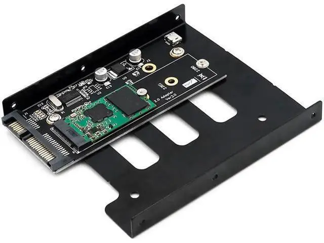 Alt view image 6 of 6 - M.2 to USB SATA Adapter SATA-Bus NGFF M.2 KEY B to SATA 2.5 with USB 2.0 and 3.5 HDD Bracket Adapter Raiser for 2230-2280 M2 SSD