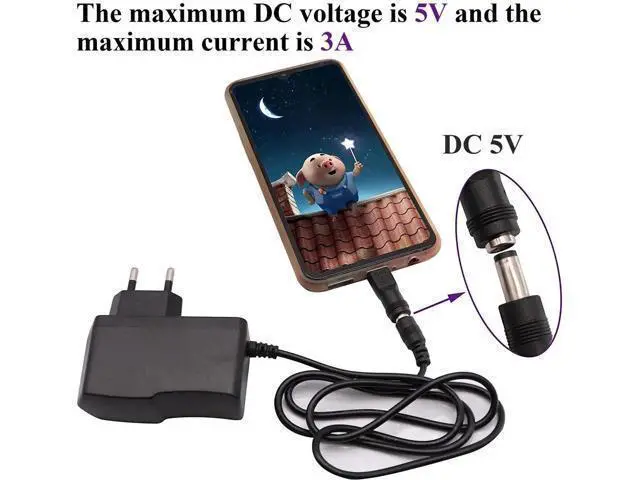 Alt view image 2 of 6 - Type C Power Adapter - 2Pack DC 5.5x2.1mm Female Connector for Type C USB Charging Device