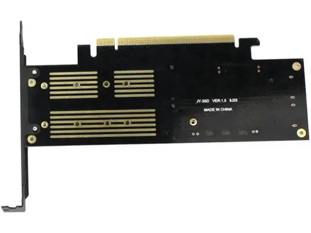 Alt view image 5 of 5 - 3 in 1 NGFF and MSATA SSD Adapter Card M.2 NVME to PCIe 16X/M.2 SATA SSD to SATA III/MSATA to SATA Converter