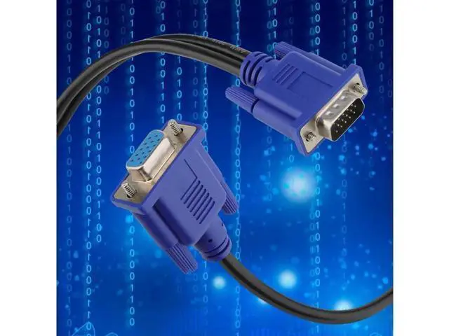 Alt view image 5 of 6 - VGA Monitor Y-Splitter Cable,VGA 1 Male to Dual 2 VGA Female Adapter Converter Video Cable for Screen Duplication - 1 Foot