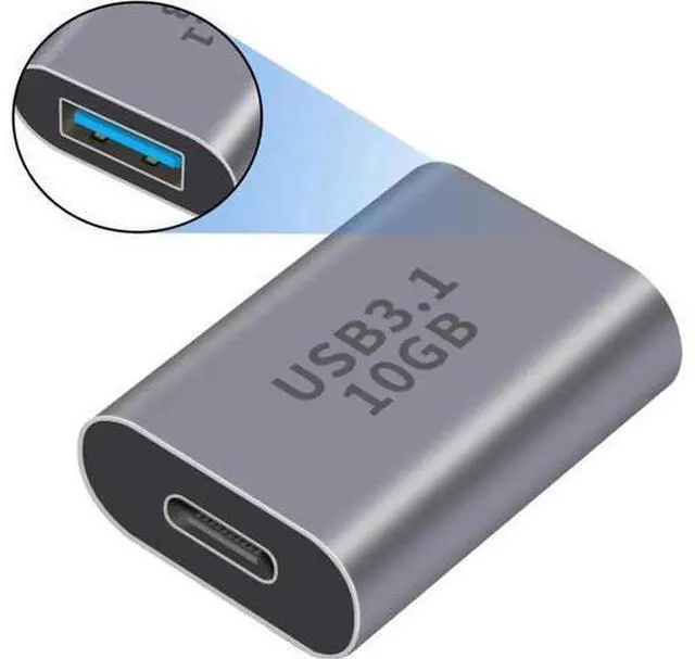 Alt view image 3 of 7 - USB C Female to USB Female Adapter 3.1 Gen2, 10Gbps Bi-Directional Type C to Type A Adapter OTG Adapter Support Data Sync and Charging for Laptop, PC, iPhone, MacBook Pro, Laptop
