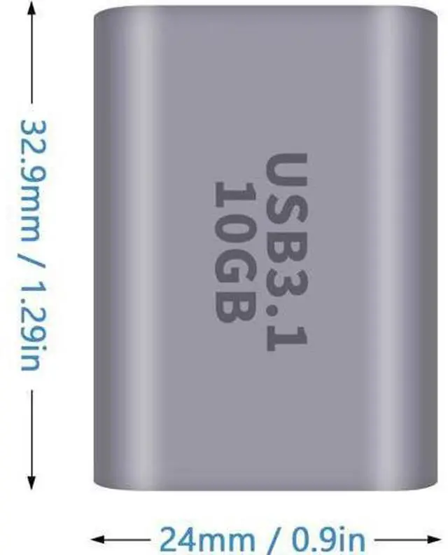Alt view image 5 of 7 - USB C Female to USB Female Adapter 3.1 Gen2, 10Gbps Bi-Directional Type C to Type A Adapter OTG Adapter Support Data Sync and Charging for Laptop, PC, iPhone, MacBook Pro, Laptop