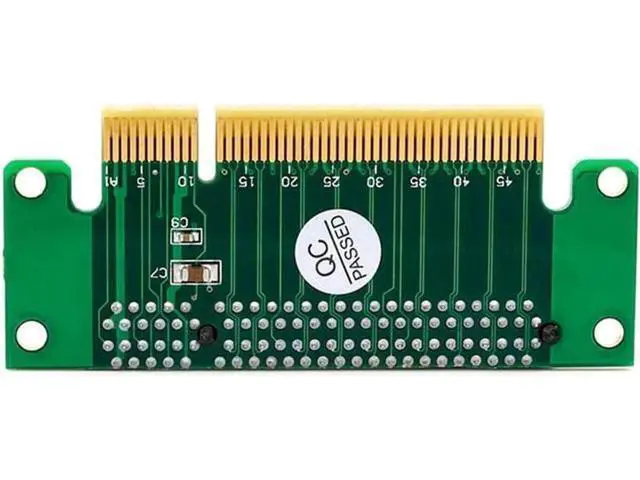 Alt view image 3 of 6 - PCI- Express 8X Riser Card 90-Degree Left-Angle Adapter Card 1U Height Computer Server PCIe Socket Adapter