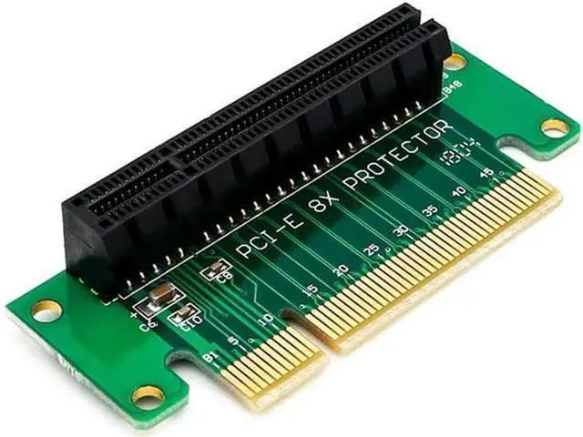 Main image of PCI- Express 8X Riser Card 90-Degree Left-Angle Adapter Card 1U Height Computer Server PCIe Socket Adapter